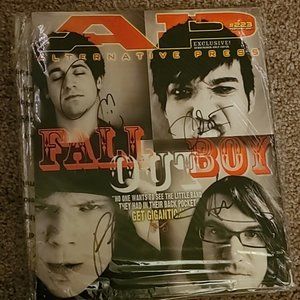 Autographed Fall Out Boy AP Magazine